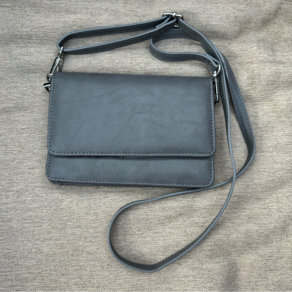 Gray Shoulder Bag / Clutch